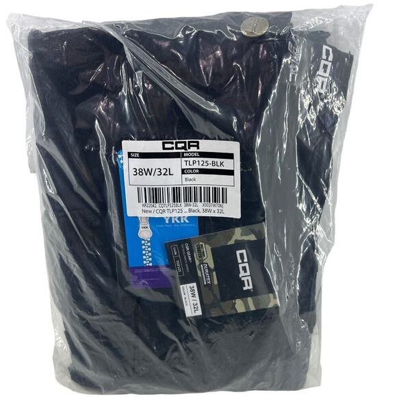 CQR Raider Pants with Mag Pocket TLP125 Black Mens Size 38x32 - Picture 3 of 4